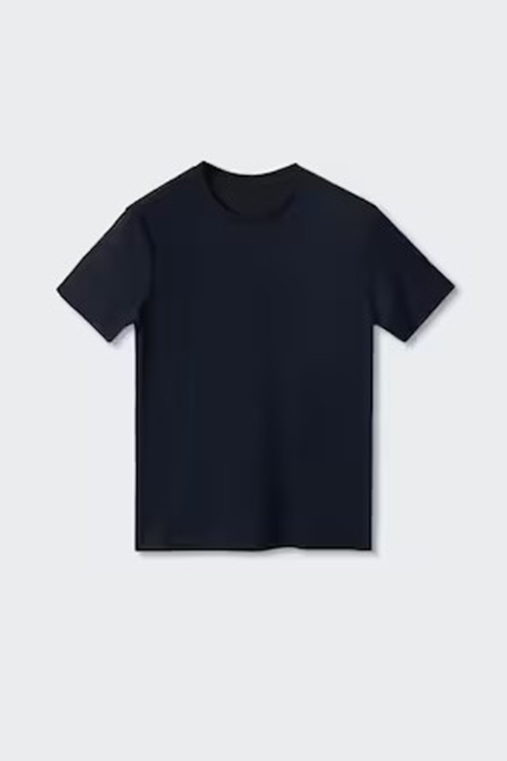 Rounded Neck Stretch T-shirt