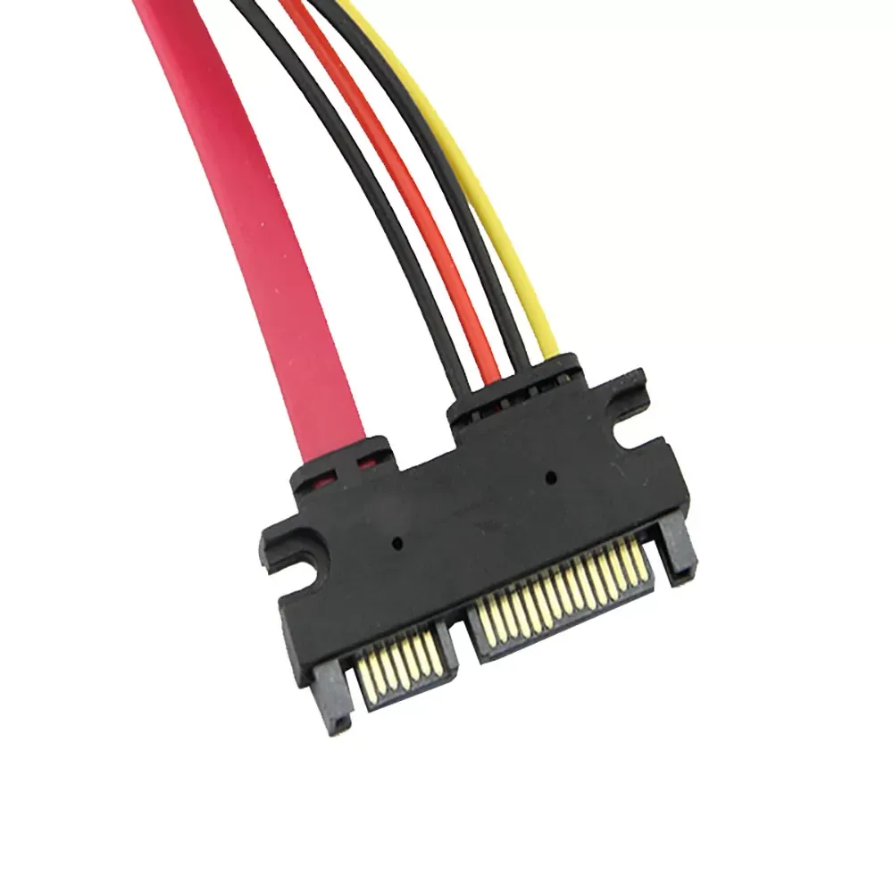 50 cm 22P 7+15Pin 22pin M/F Serial ATA SATA Data Power Combo Extension Cable Adapter