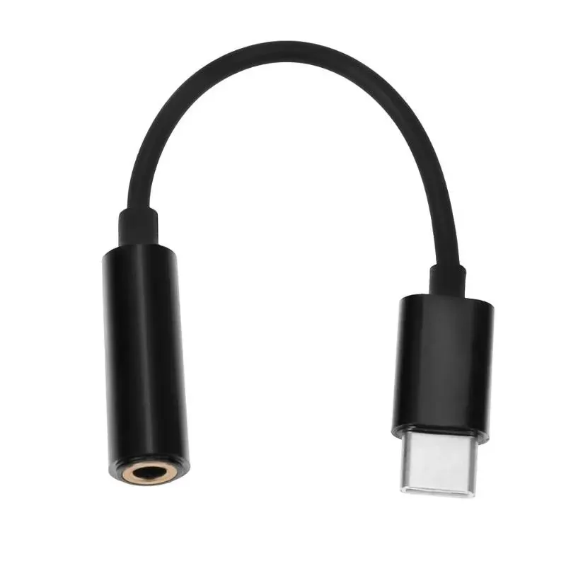 High Quality USB 3.1 Type-C Male to 3.5mm Female Earphone Shielding HD Audio Adapter Cable for Phone Multimedia