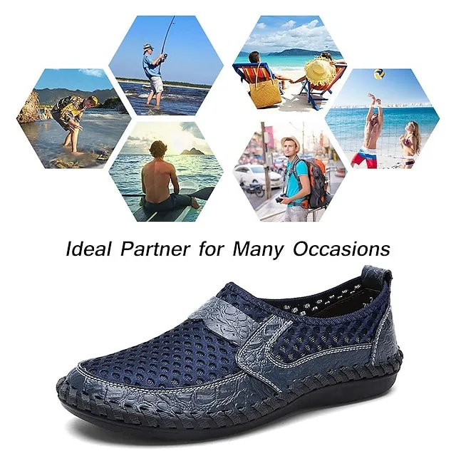 Prime Day Sale 70% OFF - Men Comfy Slip-ons Leather Sandals