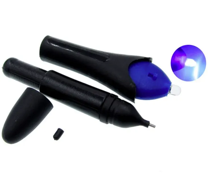 5 Second Quick Fix Liquid Glue Pen UV Light Repair Tool Super Powered Liquid Plastic Welding Compound Office Supplies