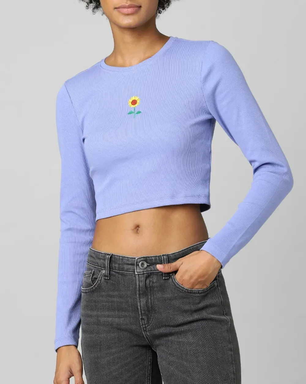 Blue Cropped Top