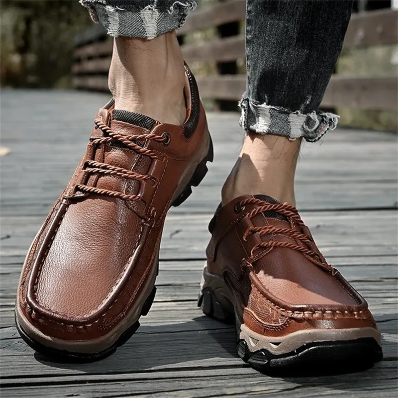 Men's Comfortable Arch Support Orthopedic Leather Shoes