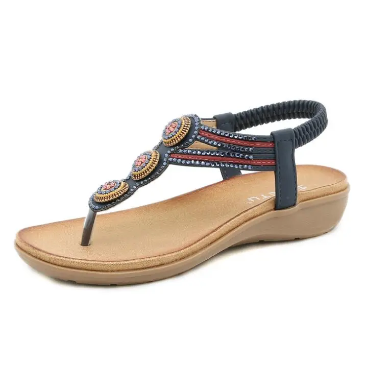 Summer Women Fashion Beaded Beach  Female Sandals