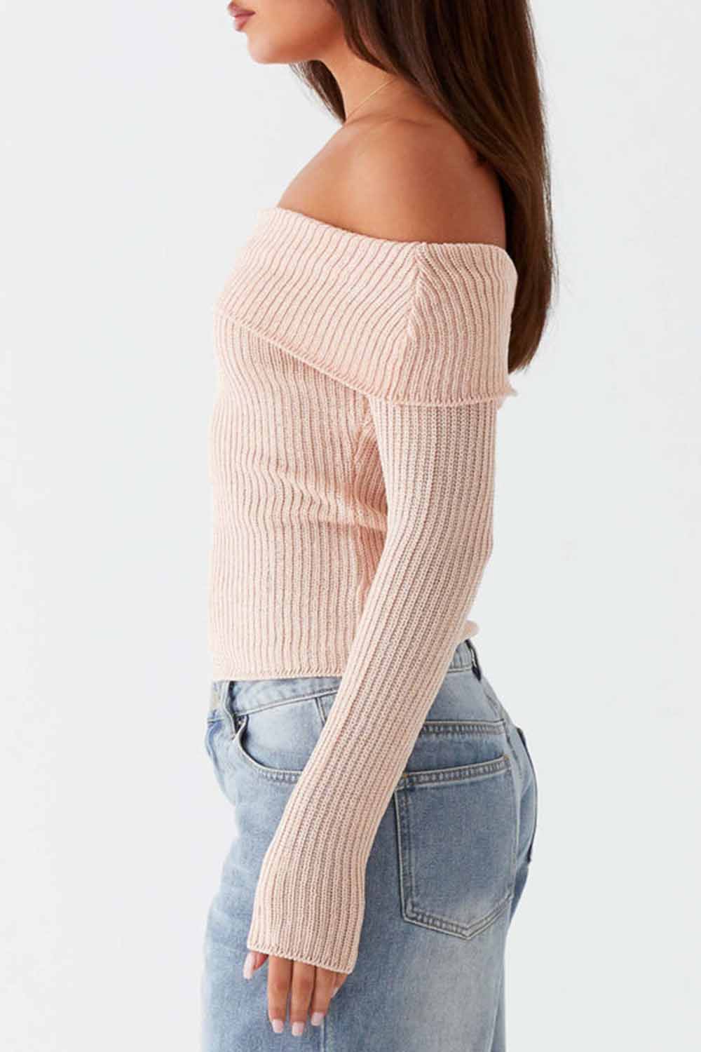 Long sleeved knitted top