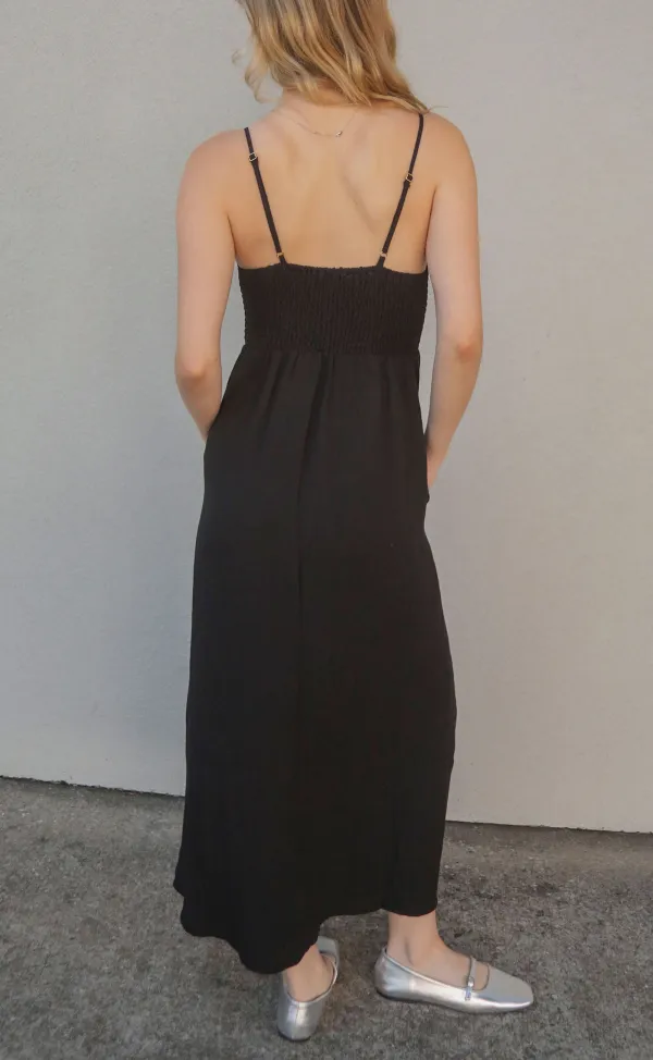 Z Supply: Beachside Midi Dress - Black