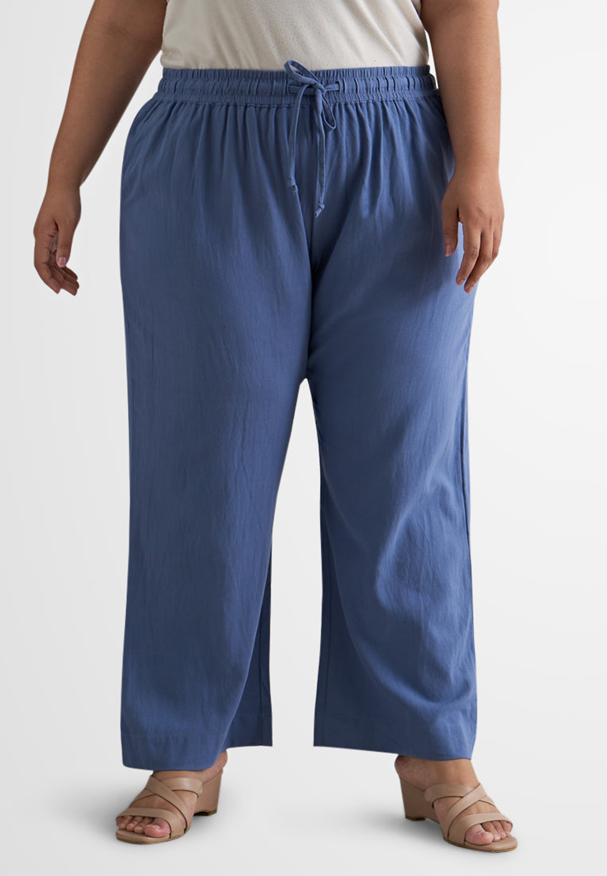 Linen Drawstring Pants