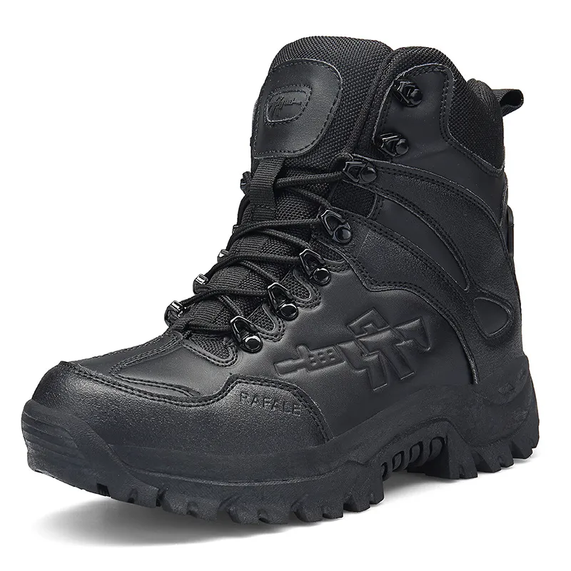 Men's Hiking Combat Boots Waterproof Non-Slip Anti-Puncture Work Boots (Durability Upgrade)