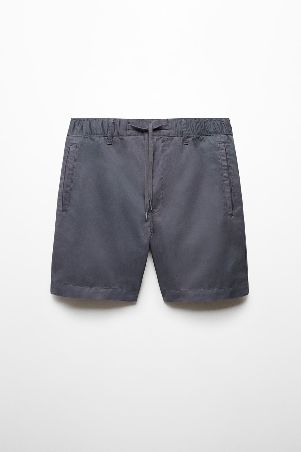 100% cotton drawstring bermuda shorts