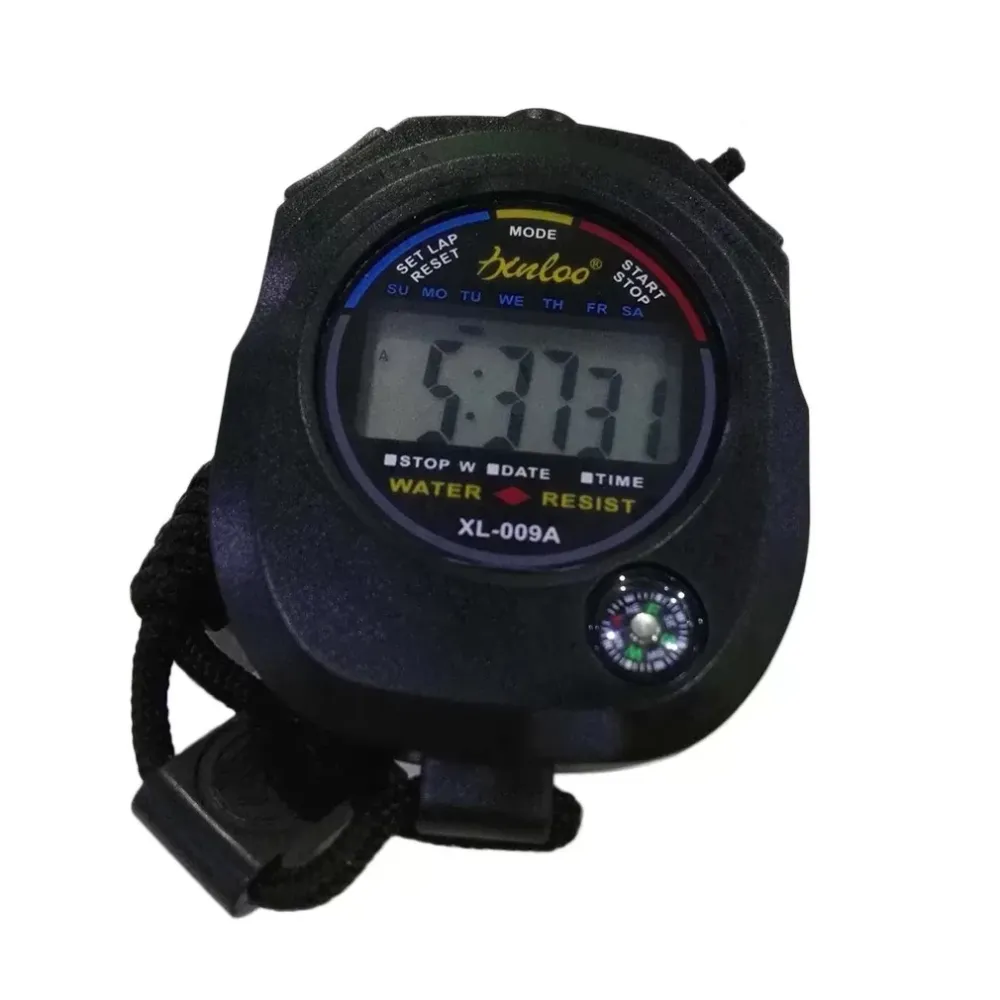 Sport Stopwatch Professionele Handheld Digitale Lcd Sport Stopwatch Chronograaf Counter Timer Met Riem Hot Verkopen Groothandel