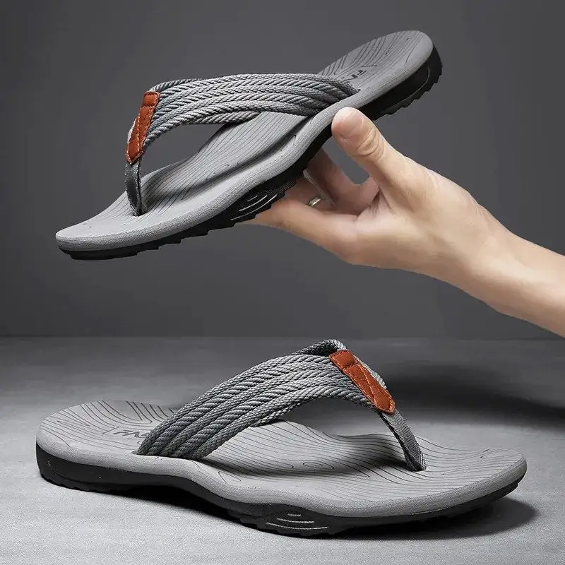 Orthopedic Sandals Men Wide Width Comfy Flat Sporty Flip-flops Trendy Summer