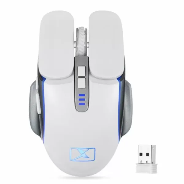 M215 2.4GHz 6 keys Wireless Gaming Mouse Rechargeable 2400 DPI 4-color breathing lamp Optical Mice,suitable for Laptops and pc