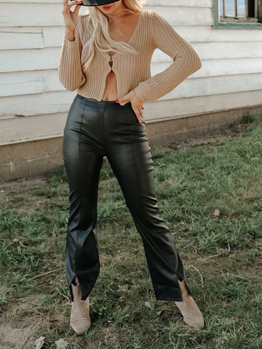 London Faux Leather Pants