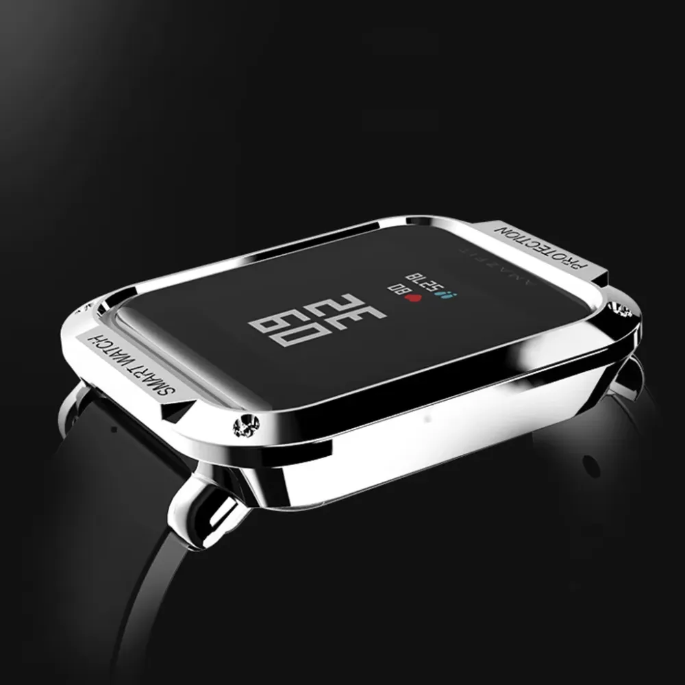 Ultra-Slim Electroplate PC Case Cover Protector for Amazfit Bip Youth Watch Cover Protector Shell Frame Bumper Accessories