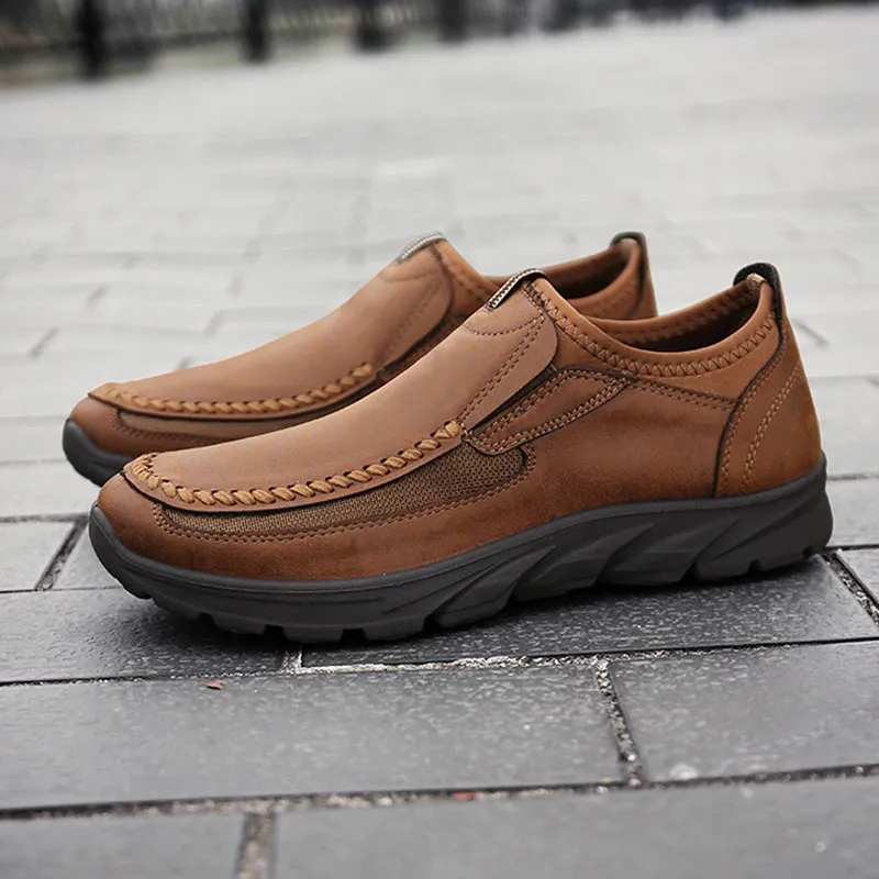 Men's Casual Breathable Leather Loafers