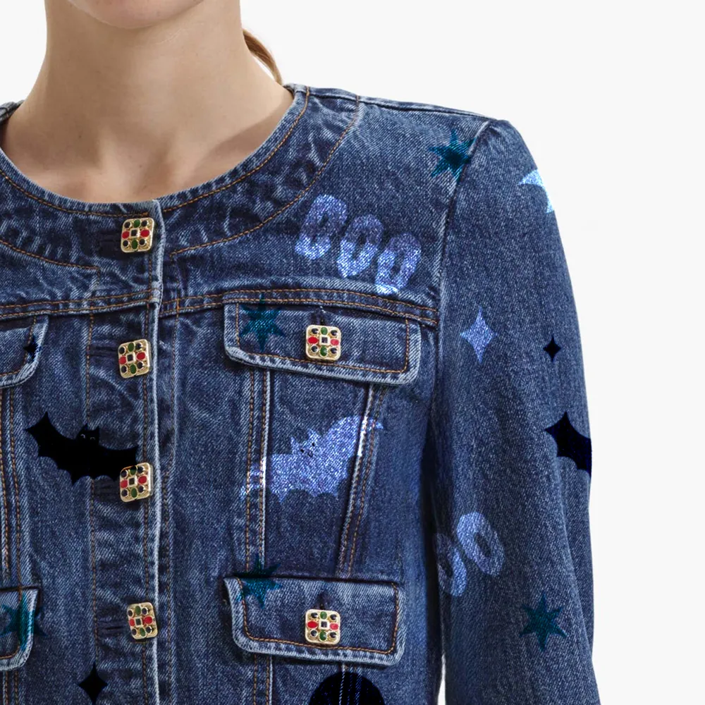 Buttoned Denim Jacket