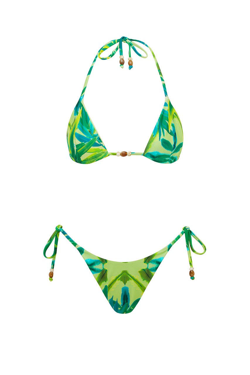 Green rainforest sexy swimsuit