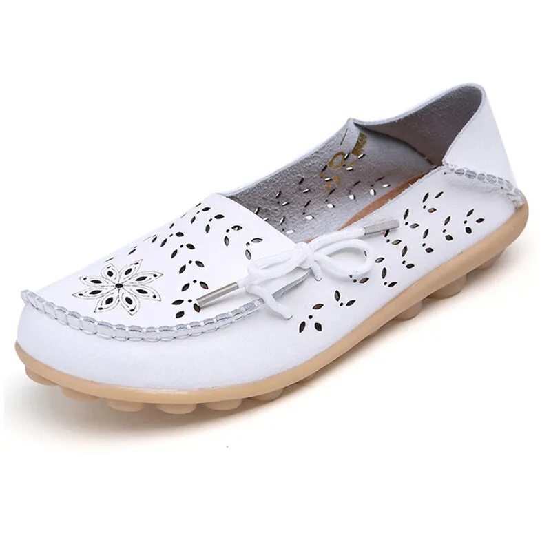 Cilool Leather Loafers Flats Lo51