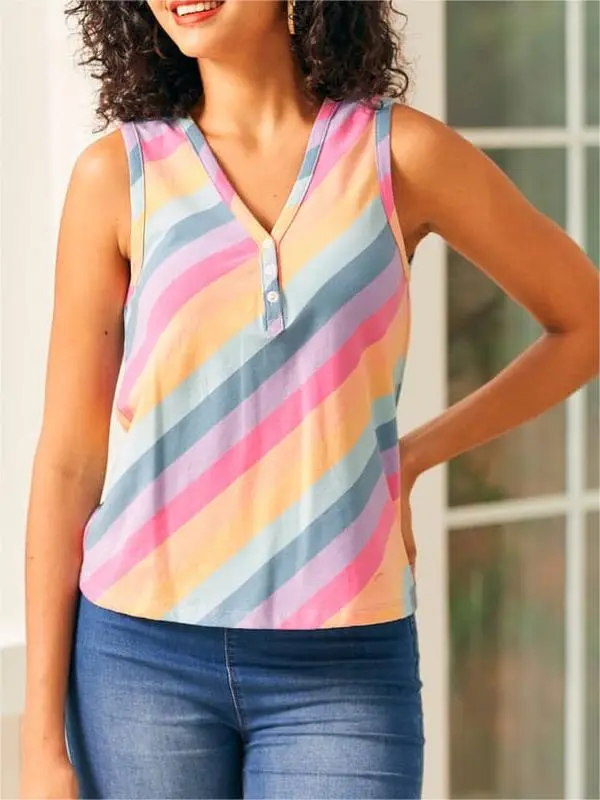 Festival Rhythm Sleeveless Top