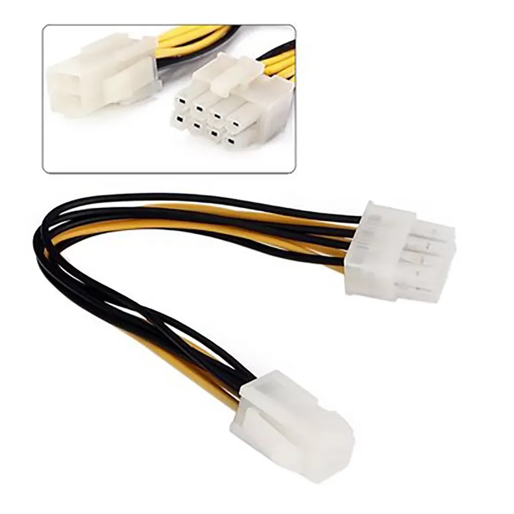 ATX 4 Pin Male to 8 Pin Female EPS Power Cable Cord Adapter CPU Power Supply  4P to 8P