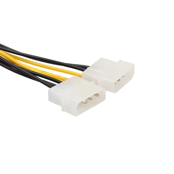 Dual Molex 4 Pin To 8 Pin PCI-E Express Converter Adapter Power Cable 18cm Dropshipping