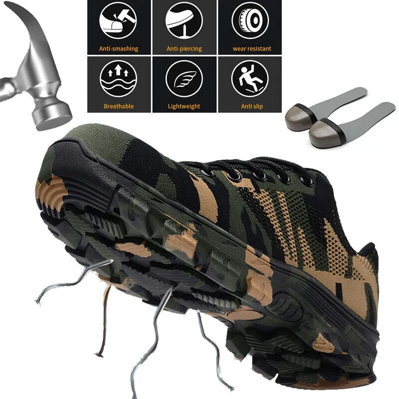 Men's Camo Safety Shoes