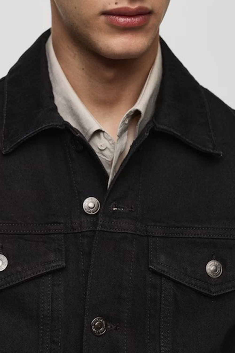 Pocketed denim jacket