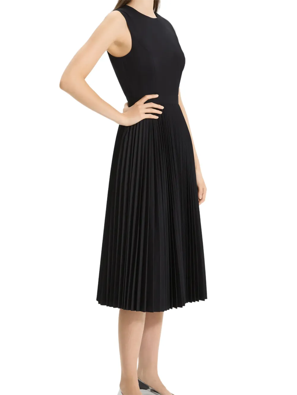 Black Pleated Dress