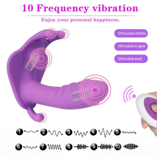 M3 Remote Control Clit G spot Rabbit Dildo Vibrator