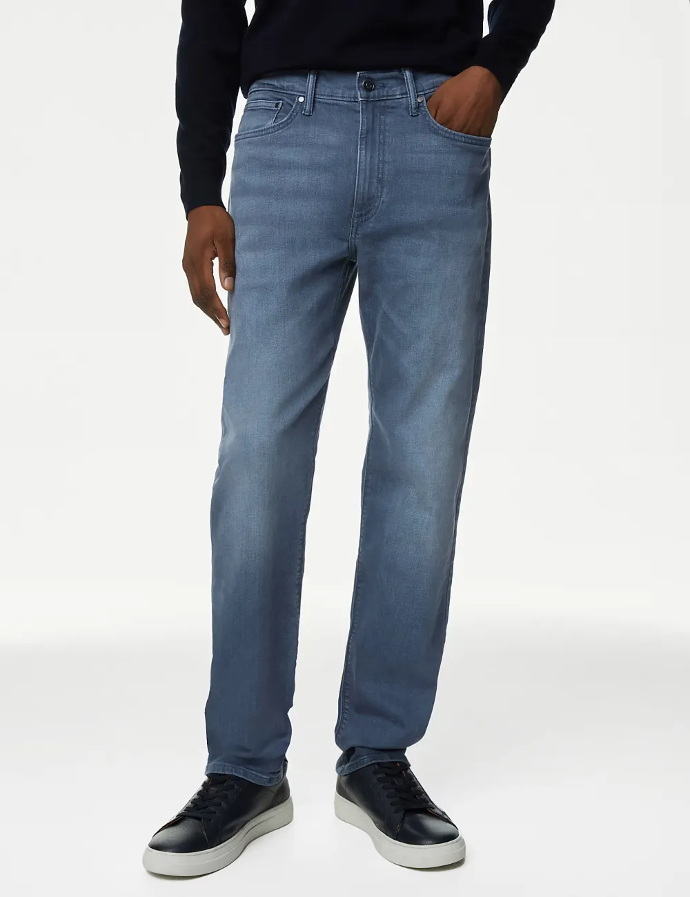 Straight Fit Stretch Jeans