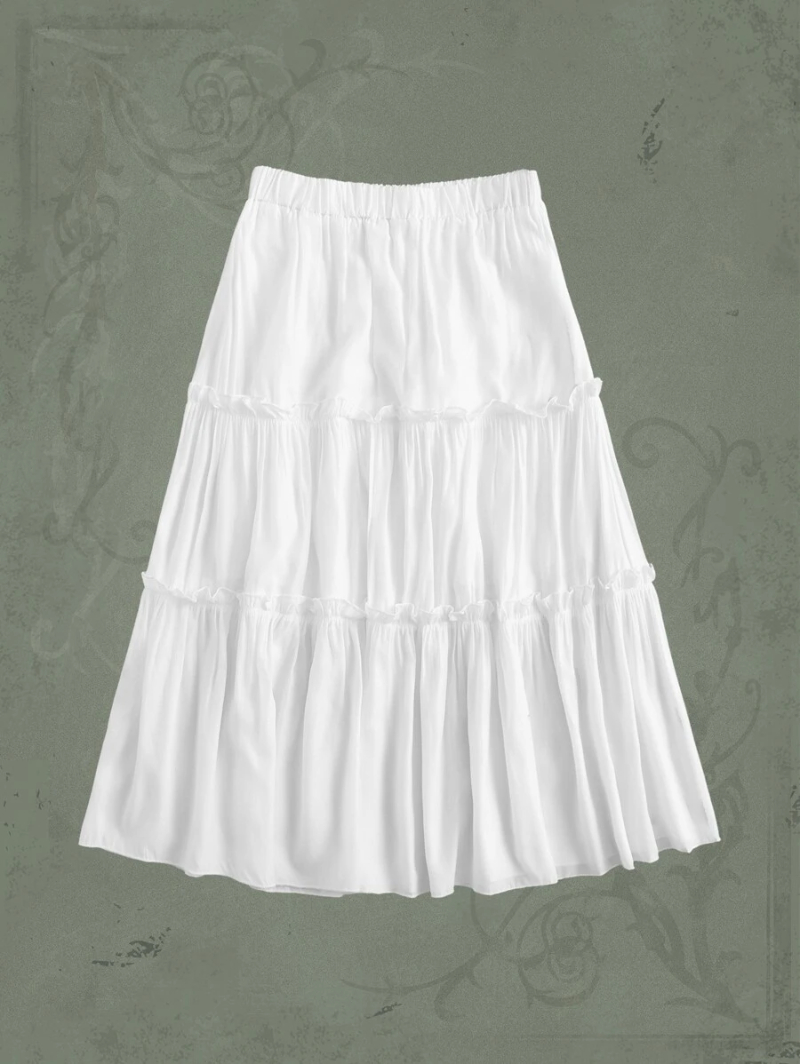 Solid Frill Skirt