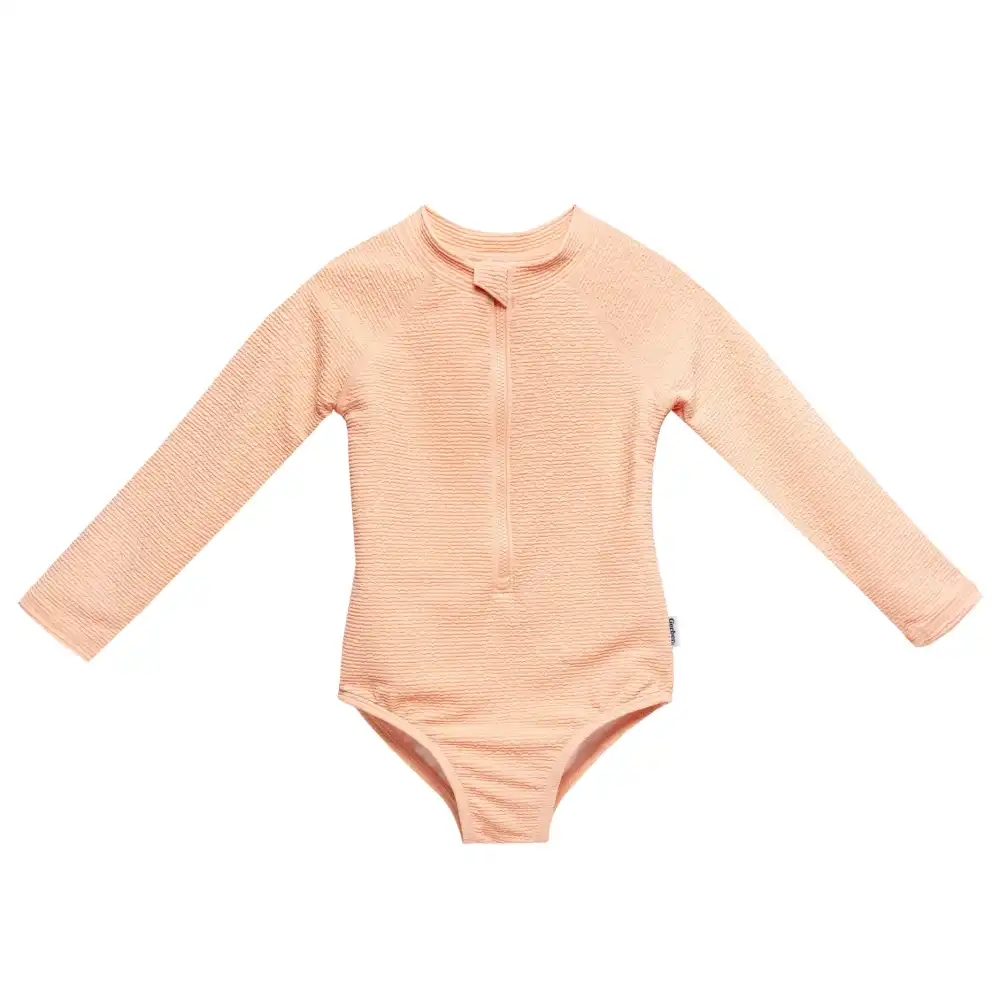 Toddler Girls Peach Rashguard