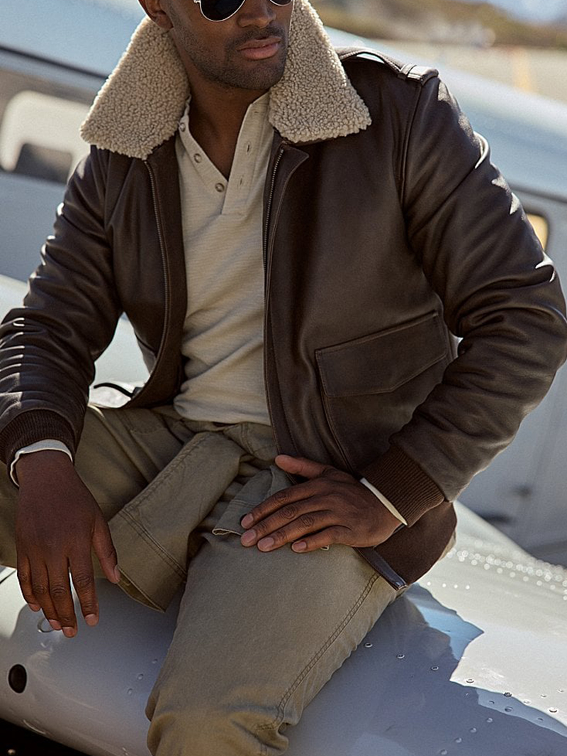 Leather A-2 Bomber Jacket