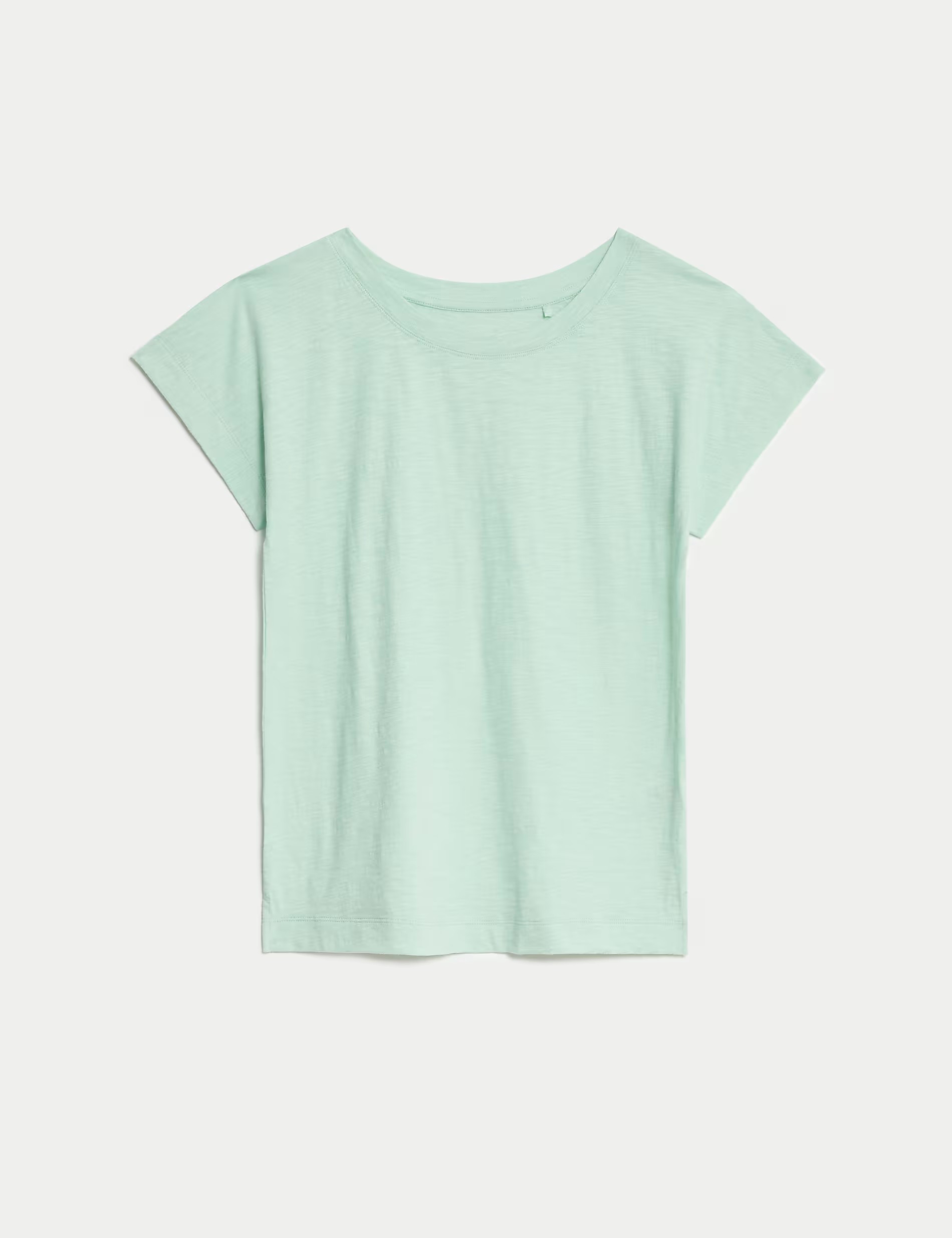 Pure Cotton Everyday Fit Slash Neck T-shirt