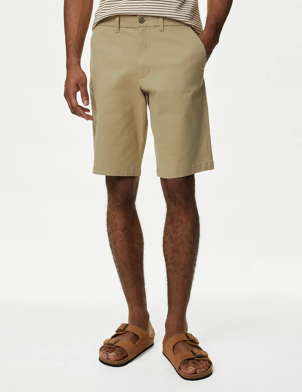 Loose Fit Stretch Chino Shorts