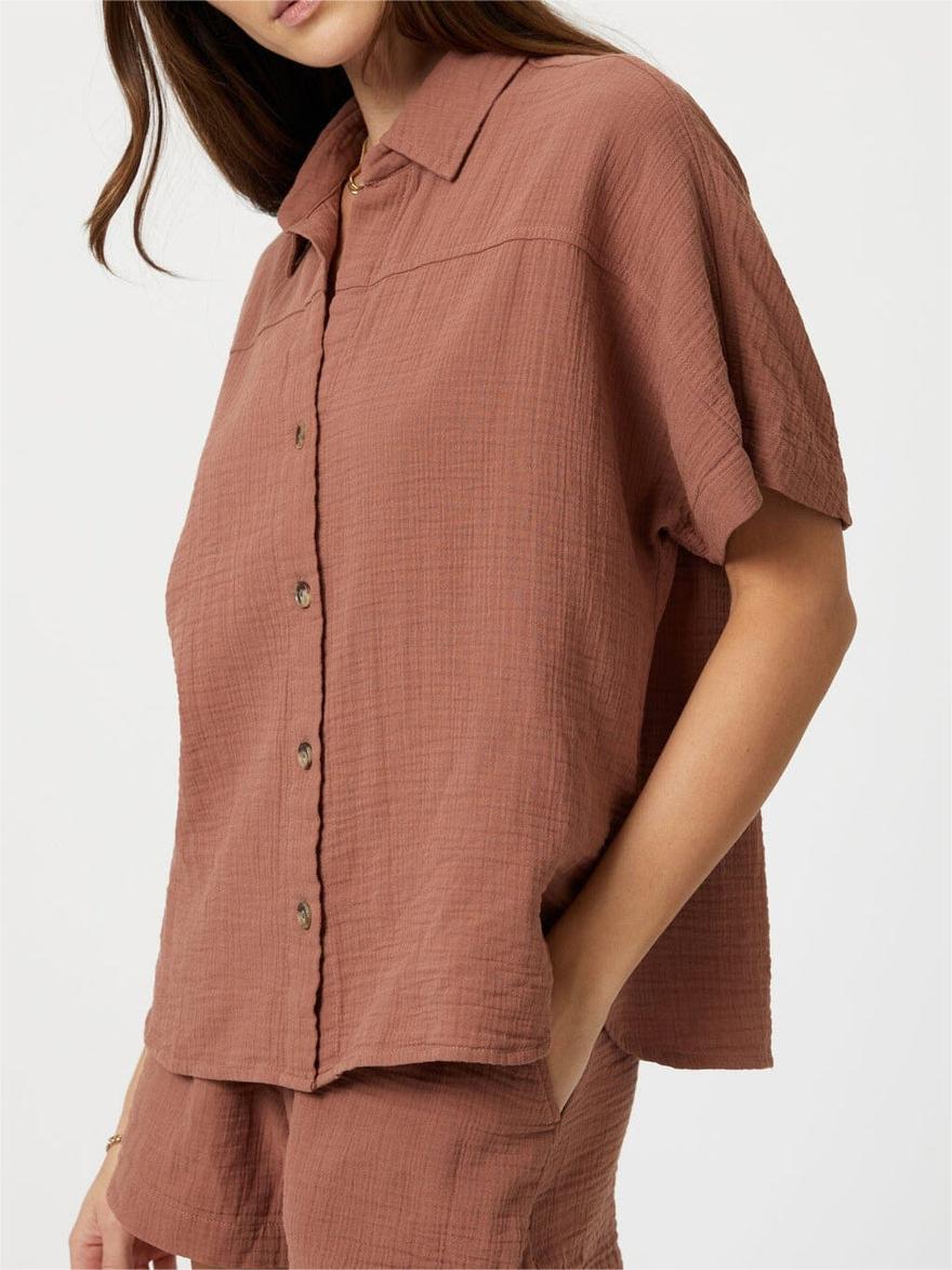 Gauze Short Sleeve Shirt