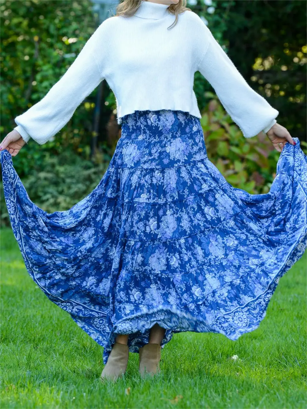 SundanceMaxi Skirt Enlish blue