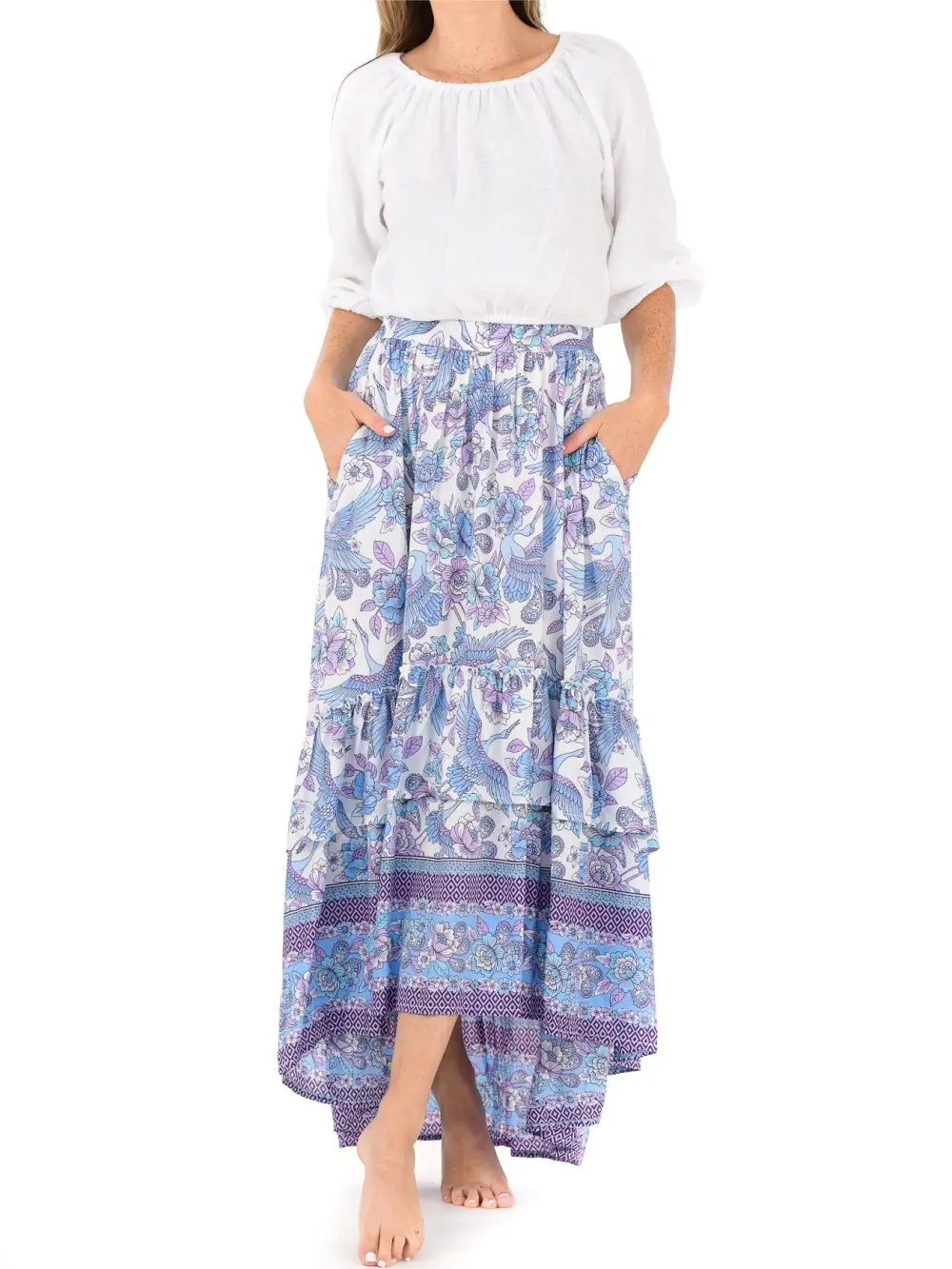 Jasmine Set Skirt / Blue-Violet