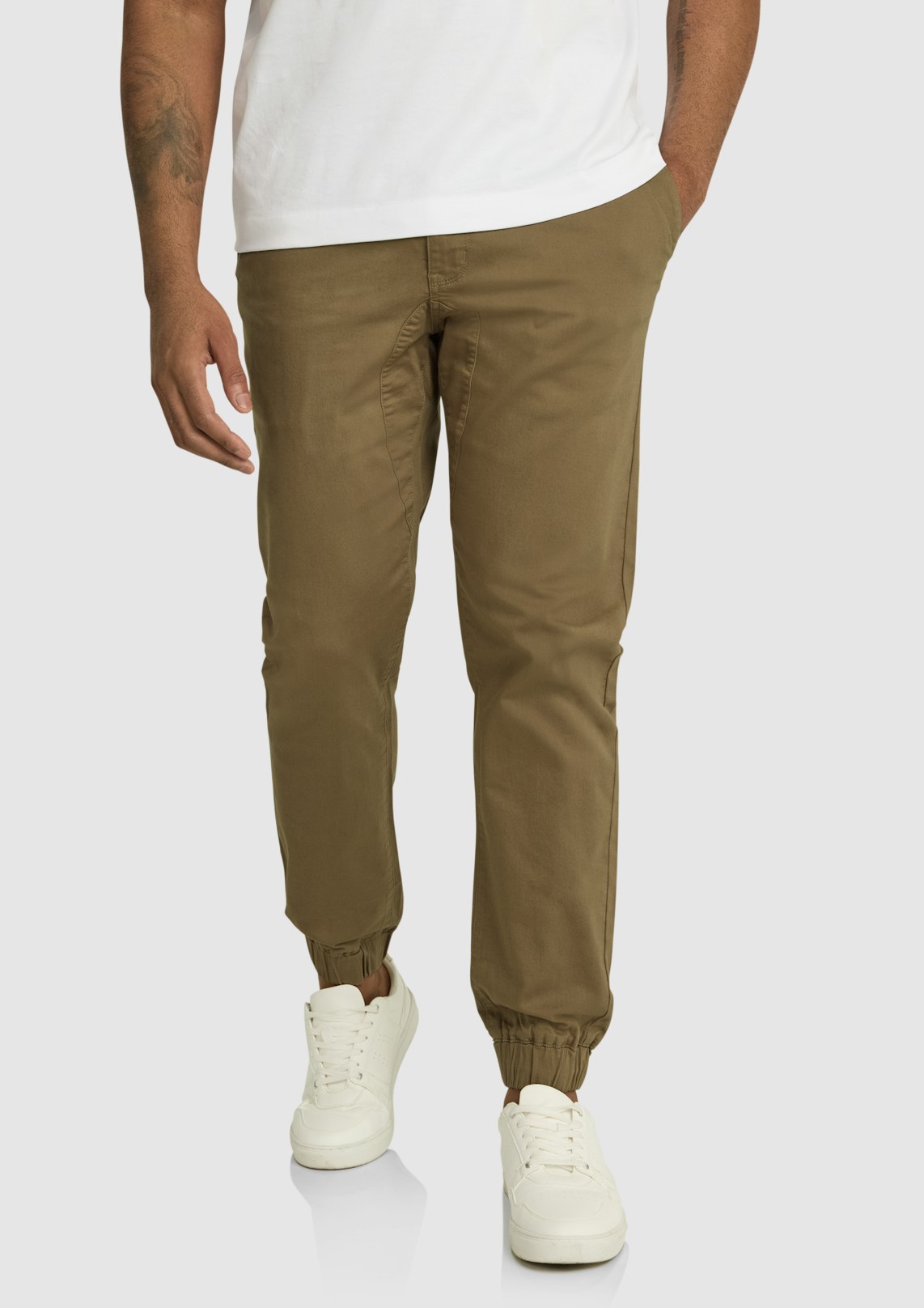 TAUPE COMFORT KNIT JOGGER PANT