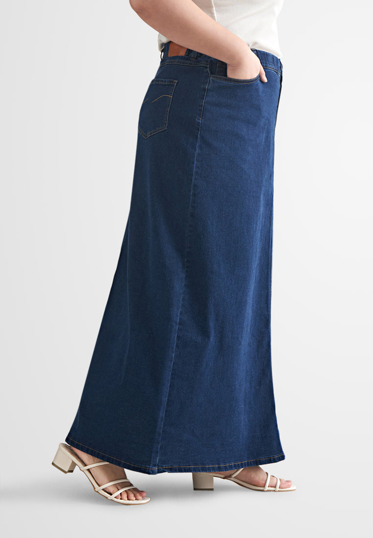 Straight Casual Denim Skirt