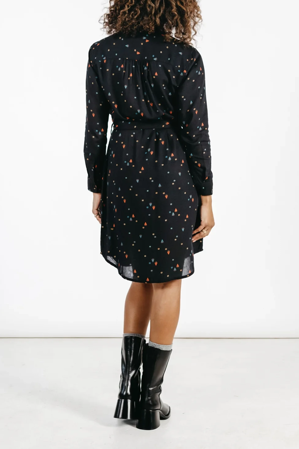 The Emery Shirt V-neck Dress