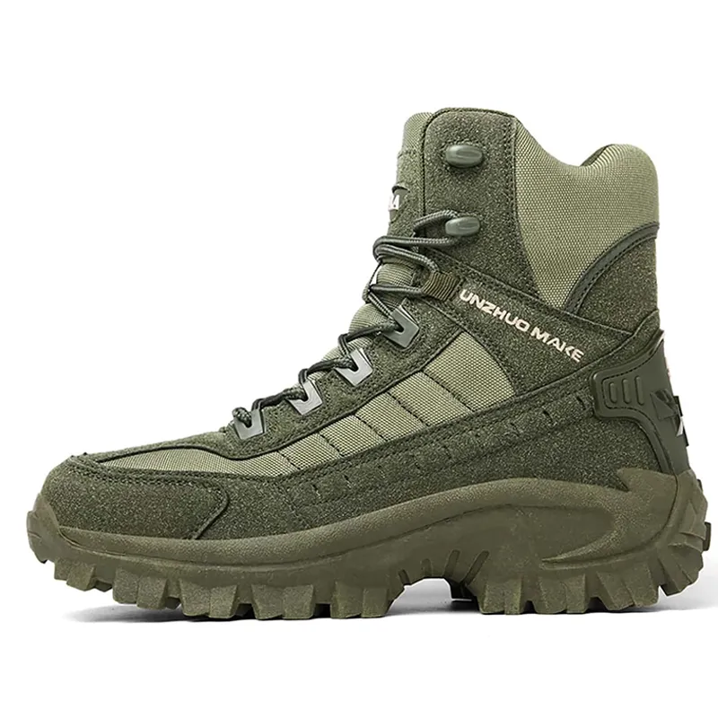 Waterproof and Puncture Resistant Men's Orthopedic Support Combat Hiking Boots - Improve outdoor mobility and relieve pain