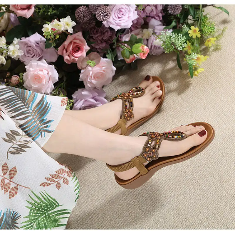 Cilool Bohemian Style Fashion Ladies Beach Sandals