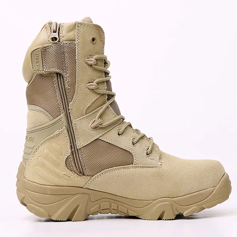 Men Military Waterproof Combat Boots Outdoor Desert Jungle Safety Boots