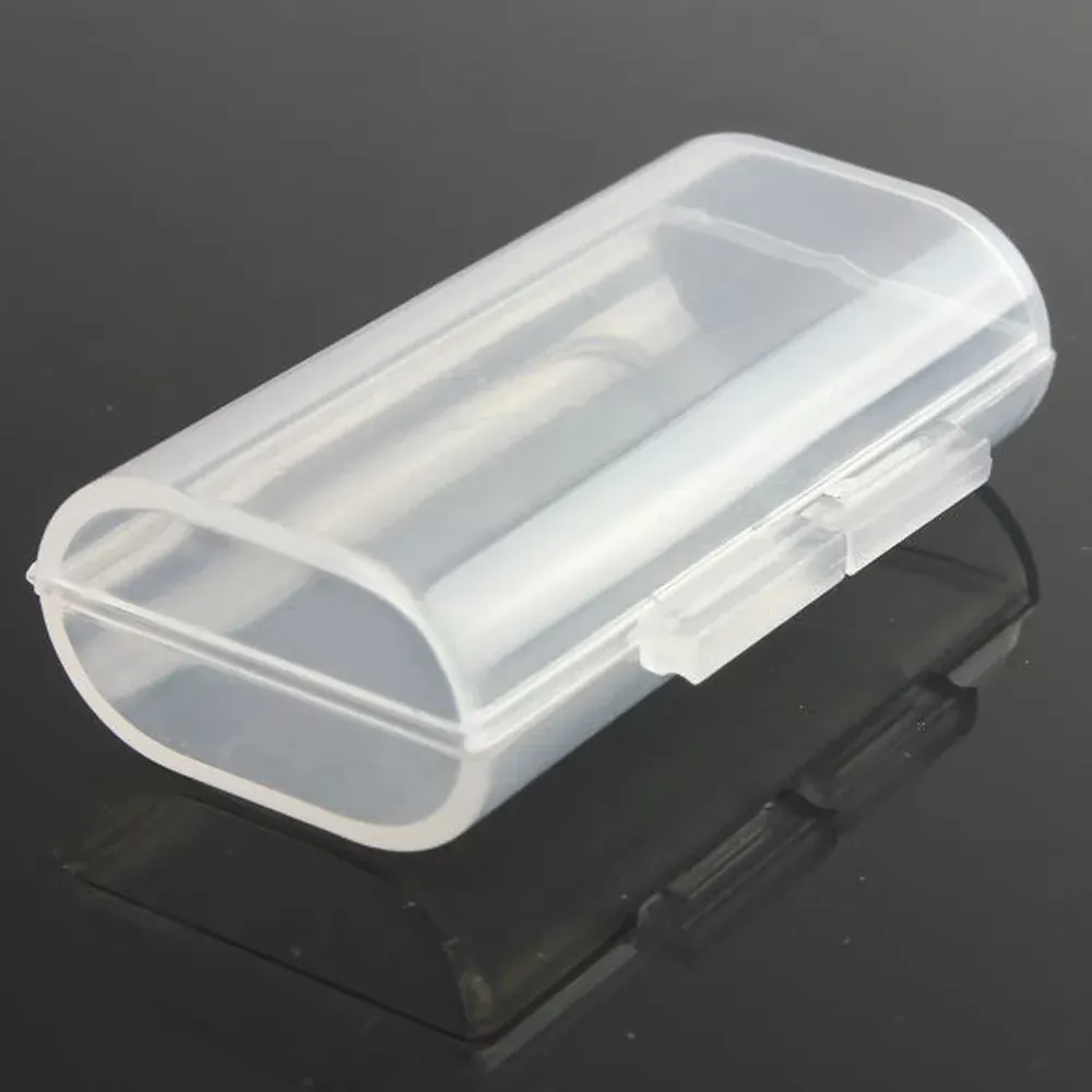 Li-ion Battery Plastic White Box Case Holder For 2x AAA 10440