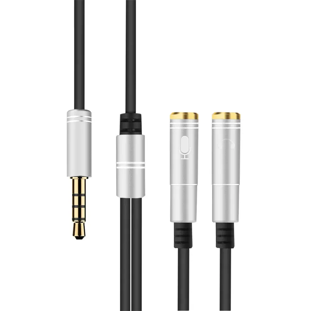 CARPRIE Factory Price High Quality 3.5mm Earphone Mic Headphone Audio Splitter Adapter Cable Male To Female Dropshipping