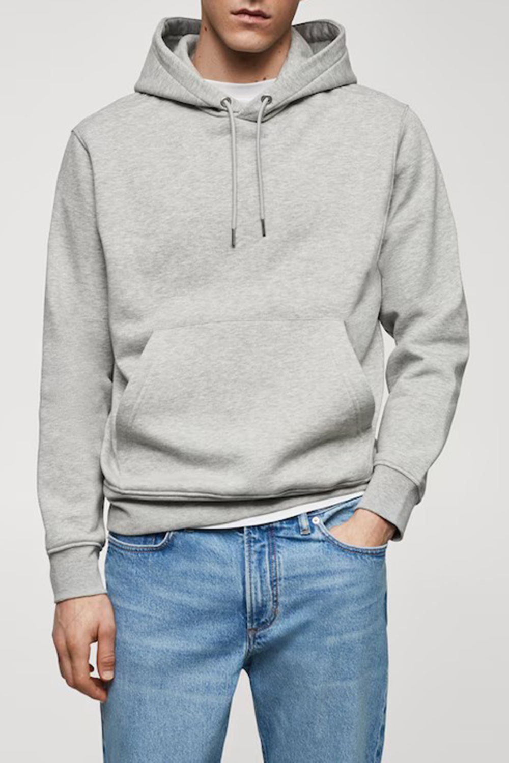 Warm-Effect Brushed Cotton Interior Sweatshirt