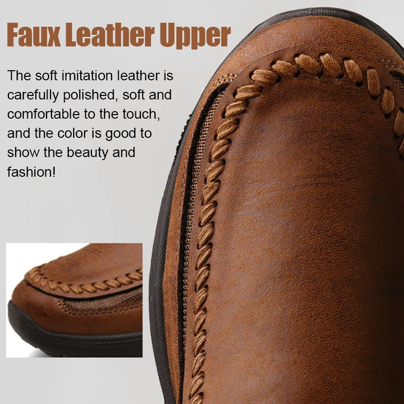 Men's Casual Breathable Leather Loafers