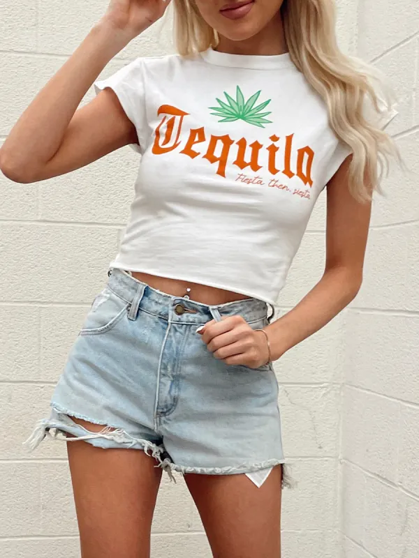 Tequila Fiesta Than Siesta Baby Tee