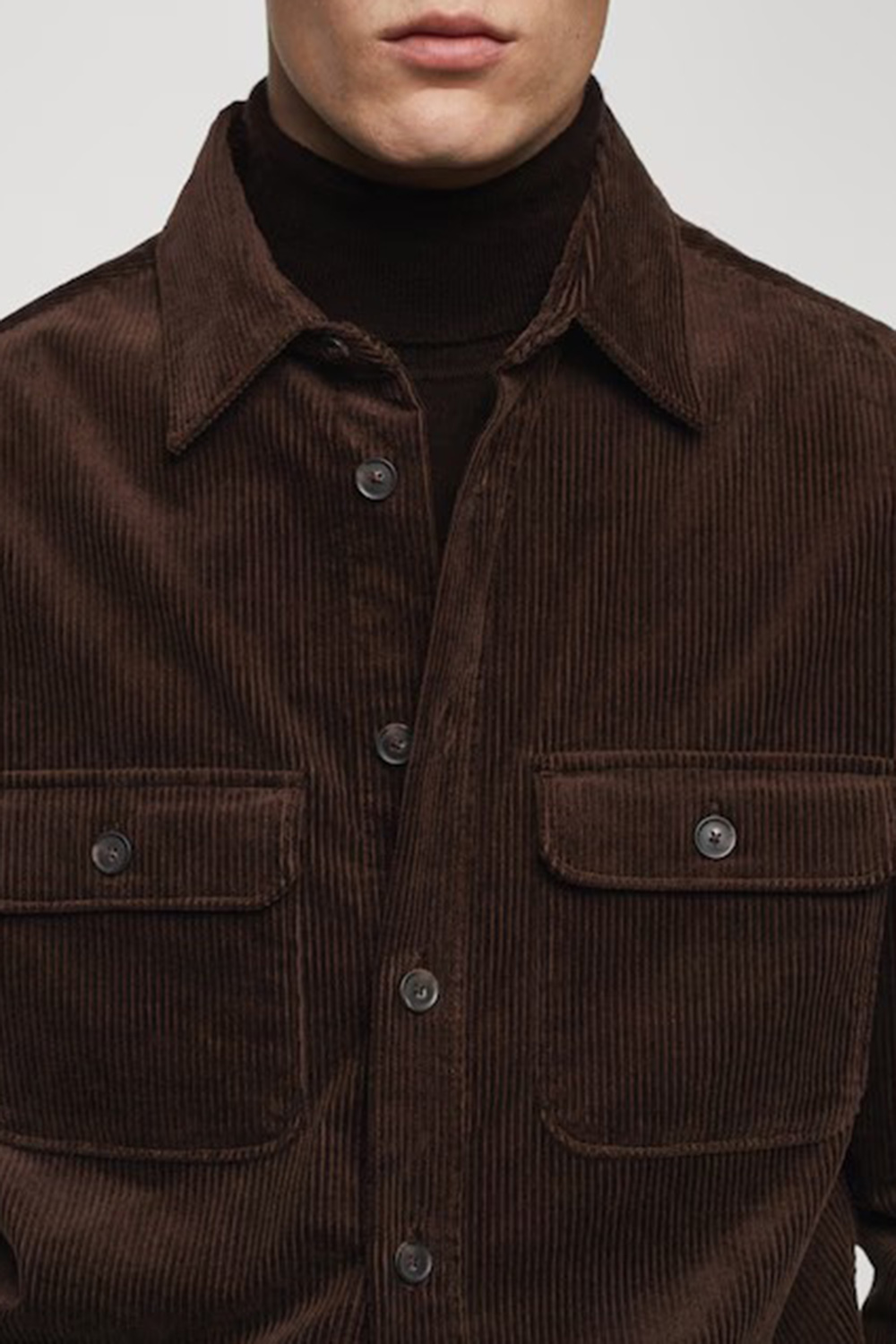 Corduroy pockets overshirt